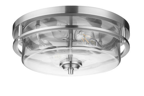 Best Pirce ✨ Patriot Lighting® Joska Brushed Nickel 2-Light Flush Mount Ceiling Light 🥰 6 Best Pirce ✨ Patriot Lighting® Joska Brushed Nickel 2-Light Flush Mount Ceiling Light 🥰 - Image 4