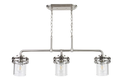 Top 10 😀 Patriot Lighting® Joska Brushed Nickel 3 Light Island Light ⭐ 5 Top 10 😀 Patriot Lighting® Joska Brushed Nickel 3 Light Island Light ⭐ - Image 3