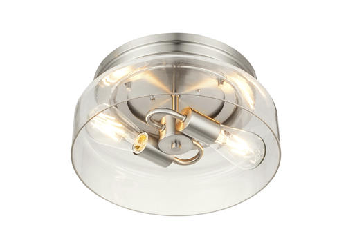 Budget ✨ Patriot Lighting® Belen Brushed Nickel 2-Light Flush Mount Ceiling Light 👍 5 Budget ✨ Patriot Lighting® Belen Brushed Nickel 2-Light Flush Mount Ceiling Light 👍 - Image 3