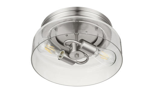 Budget ✨ Patriot Lighting® Belen Brushed Nickel 2-Light Flush Mount Ceiling Light 👍 6 Budget ✨ Patriot Lighting® Belen Brushed Nickel 2-Light Flush Mount Ceiling Light 👍 - Image 4