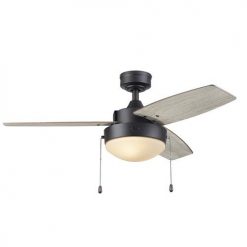 Best Sale 🔔 Patriot Lighting® Joselynn 42" Bronze Indoor LED Ceiling Fan 🛒 -Patriot Lighting Sales 20763 3550092 Persp2 LightOn B