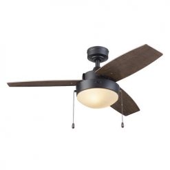 Best Sale 🔔 Patriot Lighting® Joselynn 42" Bronze Indoor LED Ceiling Fan 🛒 -Patriot Lighting Sales 20763 3550092 Persp3 LightOn A