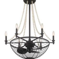 Deals 🧨 Patriot Lighting™ Roux 30" Bronze Fandelier ⭐