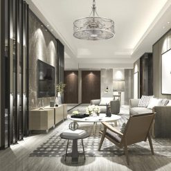 Best Sale ✨ Patriot Lighting™ Urbaine 24" Polished Nickel Fandelier 🛒 -Patriot Lighting Sales 31035 019 LW