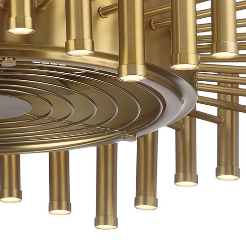 Best Pirce ⌛ Patriot Lighting™ Venise 30" Brushed Gold Fandelier ✔️ 4 Best Pirce ⌛ Patriot Lighting™ Venise 30" Brushed Gold Fandelier ✔️ - Image 2