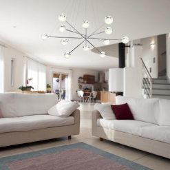 New 🤩 Patriot Lighting® Lazio Chrome Integrated LED Chandelier 😍 -Patriot Lighting Sales 31864 015 L1