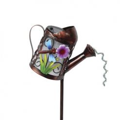 Buy 🛒 Patriot Lighting® Solar Integrated LED Watering Can Landscape Light - Assorted 💯 -Patriot Lighting Sales 343 9111 solar watering can dragonfly closeup