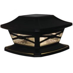 Best Sale 🧨 Patriot Lighting® Solar Integrated LED Crosby Bronze Post Cap Landscape Light ❤️ -Patriot Lighting Sales 3431438 Fusion24995 lit