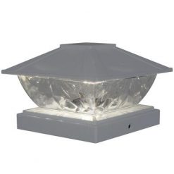 Promo ✔️ Patriot Lighting® Solar Integrated LED Lakota White Post Cap Landscape Light - 2-Pack 🌟 -Patriot Lighting Sales 3434506 Fusion26263 lit