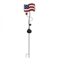 Wholesale 👏 Patriot Lighting® Solar Intergrated LED Patriotic Flag/Star Landscape Light - Assorted 👏 -Patriot Lighting Sales 3436064 Flag On