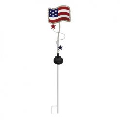 Wholesale 👏 Patriot Lighting® Solar Intergrated LED Patriotic Flag/Star Landscape Light - Assorted 👏 -Patriot Lighting Sales 3436064 Flag off