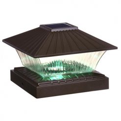 Hot Sale ✔️ Patriot Lighting® Solar Integrated LED Rhame Bronze Post Cap Landscape Light - 2 Pack 🌟 -Patriot Lighting Sales 3436131 GREEN