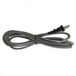 Top 10 💯 Patriot Lighting® 8 Foot Black/White Woven Fabric Lamp Cord With Plug 🎉