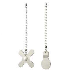 Discount 🎉 Patriot Lighting® Satin Nickel Bulb And Blade Pull Chain ⭐