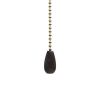 Budget ⭐ Patriot Lighting® Walnut Teardrop Pull Chain ❤️ -Patriot Lighting Sales 345 8549 turnofthecentury pullchainsdownrods