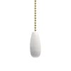 New 🔔 Patriot Lighting® White Teardrop Pull Chain 🌟 -Patriot Lighting Sales 345 8565 turnofthecentury pullchainsdownrods