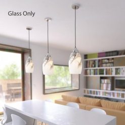 Hot Sale 🧨 Patriot Lighting® White With Black Swirl Replacement Glass With 2-1/4" Fitter ❤️ -Patriot Lighting Sales 3452511 Alt1