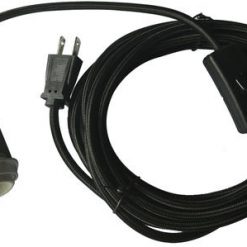 Outlet 💯 Patriot Lighting 15-1/2' Hanging Black Textile Pendant Light Cord Kit 🧨