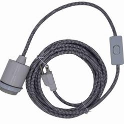 Cheapest 🔥 Patriot Lighting 15-1/2' Hanging Gray Textile Pendant Light Cord Kit 🤩