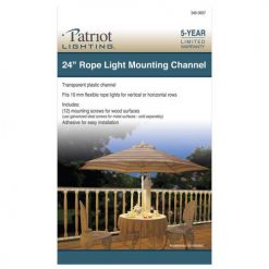 Best Sale 🌟 Patriot Lighting® 24" Rope Light Mounting Channel 😍 -Patriot Lighting Sales 346 0957 RopeLightMountingChannel Front