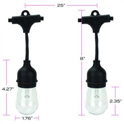 Best deal 🔥 Patriot Lighting® 36' Plug-In 18-Light Integrated LED Color-Changing String Light 🤩 12 Best deal 🔥 Patriot Lighting® 36' Plug-In 18-Light Integrated LED Color-Changing String Light 🤩 -Patriot Lighting Sales 346 1102 LEDStringLight Dimensions