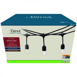 Best reviews of 🤩 Patriot Lighting® 36' Plug-In 18-Light Warm White LED String Light ✨ -Patriot Lighting Sales 346 1112 P Box