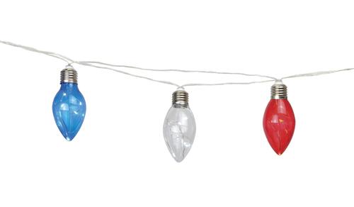 New 💯 Patriot Lighting® 10' 8" 10-Light Red White Blue Patriotic Fairy String Light 😉 3 New 💯 Patriot Lighting® 10' 8" 10-Light Red White Blue Patriotic Fairy String Light 😉