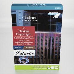 Best Sale 🔔 Patriot Lighting® 12' Plug-in Integrated LED Red White Blue Patriotic Neon Rope Light 🛒 -Patriot Lighting Sales 346 2403 P Box