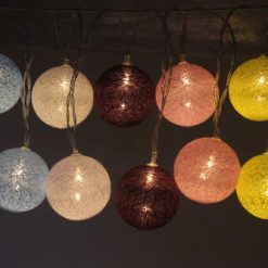Discount ⌛ Patriot Lighting® 6' 10-5/8" 10-Light Battery-Powered Cotton Ball String Light 🥰 -Patriot Lighting Sales 3461142 Alt8