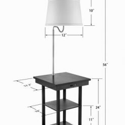 Budget 🧨 Patriot Lighting® Ellen End Table Floor Lamp ⌛ -Patriot Lighting Sales 3470067Dimensions