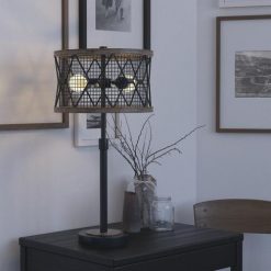 Discount 👏 Patriot Lighting® Elegant Home Bodhi Black & Replica Wood Table Lamp 🔥 -Patriot Lighting Sales 3472361 Alt2