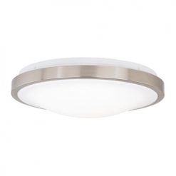 Outlet 🎉 Patriot Lighting® Lato Satin Nickel Integrated LED Flush Mount Ceiling Light 🌟 -Patriot Lighting Sales 348 2125 PhotoforanAD