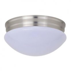 Best Pirce ❤️ Patriot Lighting® Brady II Brushed Nickel Integrated LED Flush Mount Ceiling Light 🎉