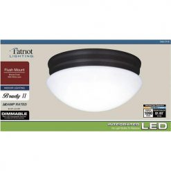 Best Pirce 😉 Patriot Lighting® Brady II Bronze Integrated LED Flush Mount Ceiling Light 🔥 -Patriot Lighting Sales 3482119 Alt7