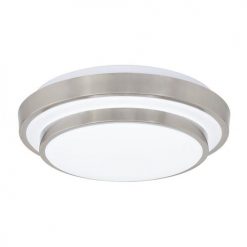 Cheapest ❤️ Patriot Lighting® Helos Satin Nickel LED Flush Mount Ceiling Light 🎉 -Patriot Lighting Sales 3482120 Alt1