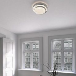 Cheapest ❤️ Patriot Lighting® Helos Satin Nickel LED Flush Mount Ceiling Light 🎉 -Patriot Lighting Sales 3482120 Alt5