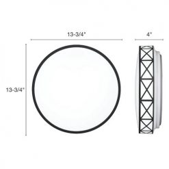 Top 10 🔔 Patriot Lighting® Criss Black Integrated LED Flush Mount Ceiling Light 🧨 -Patriot Lighting Sales 3482121 Alt3