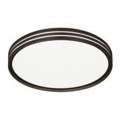 Promo 🤩 Patriot Lighting® Ronald Bronze Integrated LED Flush Mount Ceiling Light 🧨 -Patriot Lighting Sales 3482123 Alt1