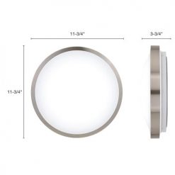 Best reviews of 🥰 Patriot Lighting® Lato Satin Nickel Integrated LED Flush Mount Ceiling Light ✨ -Patriot Lighting Sales 3482124 Alt3
