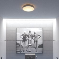 Outlet 🎉 Patriot Lighting® Lato Satin Nickel Integrated LED Flush Mount Ceiling Light 🌟 -Patriot Lighting Sales 3482125 Alt5