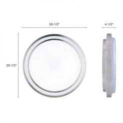Budget 😉 Patriot Lighting® Helos 20-1/2" Satin Nickel LED Flush Mount Ceiling Light 🥰 13 Budget 😉 Patriot Lighting® Helos 20-1/2" Satin Nickel LED Flush Mount Ceiling Light 🥰 -Patriot Lighting Sales 3482127 Alt3