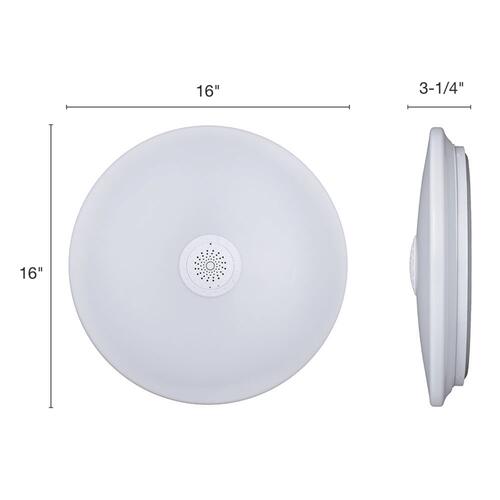 Top 10 💯 Patriot Lighting® Clef White Integrated LED Bluetooth® Speaker Flush Mount Ceiling Light 🧨 7 Top 10 💯 Patriot Lighting® Clef White Integrated LED Bluetooth® Speaker Flush Mount Ceiling Light 🧨 - Image 5