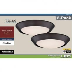 Promo 🎁 Patriot Lighting® Fulton Bronze Integrated LED Flush Mount Ceiling Light 2-Pack ✨ 19 Promo 🎁 Patriot Lighting® Fulton Bronze Integrated LED Flush Mount Ceiling Light 2-Pack ✨ -Patriot Lighting Sales 3482145 Alt8