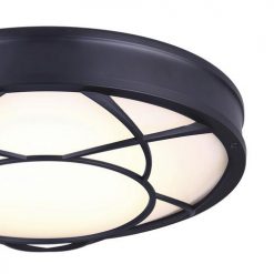 Coupon ✔️ Patriot Lighting® Evie Matte Black Integrated LED Flush Mount Ceiling Light 🥰 -Patriot Lighting Sales 3482149 P detail
