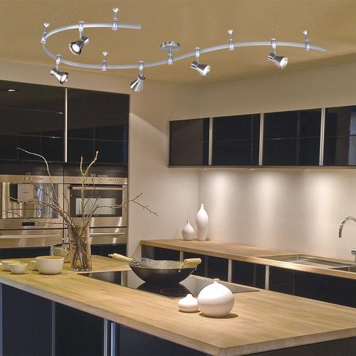 Budget ✨ Patriot Lighting® Sandra 5-Light Nickel LED Flexible Track Light 🤩 5 Budget ✨ Patriot Lighting® Sandra 5-Light Nickel LED Flexible Track Light 🤩 - Image 3