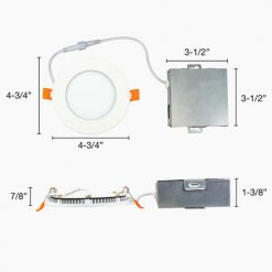 Best reviews of 🥰 Patriot Lighting® 4" Integrated LED Ultra-Thin Round Downlight ✔️ -Patriot Lighting Sales 349 1345 Spec Dimensions