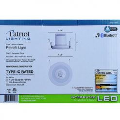 Best reviews of 🔔 Patriot Lighting® 6" Integrated LED Speaker Retrofit Recessed Downlight 🎉 -Patriot Lighting Sales 349 1351 Alt4
