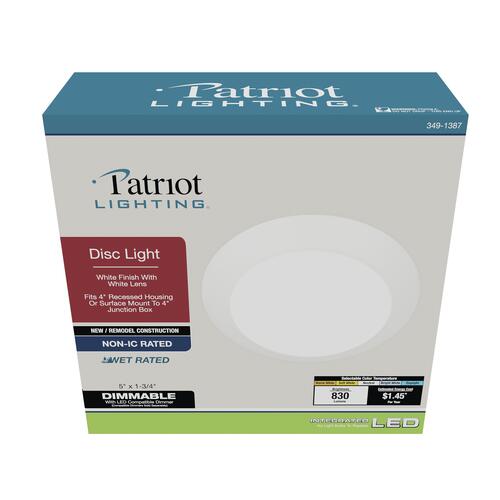 Outlet 🔥 Patriot Lighting® 4" LED Disc Downlight 🎁 4 Outlet 🔥 Patriot Lighting® 4" LED Disc Downlight 🎁 - Image 2