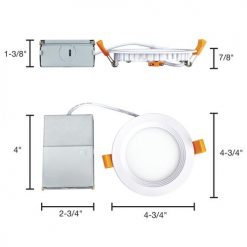 Best Pirce ❤️ Patriot Lighting® 4" LED Ultra-Thin Downlight 🔥 -Patriot Lighting Sales 349 2101 Dimensions