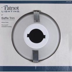 Buy 👏 Patriot Lighting® 6" Enclosed Baffle Trim 🧨 7 Buy 👏 Patriot Lighting® 6" Enclosed Baffle Trim 🧨 -Patriot Lighting Sales 349 2908 Alt3